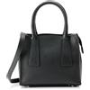 faina Damen Handtasche, Borsetta Donna, Nero