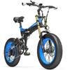 Cosintier Bici Elettrica Pieghevole X3000-Plus, Bici da Neve da 20 pollici (Blu)
