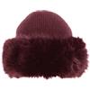 QUEEN HELENA Cappello Invernale con Pelo Berretto con Pelliccia Morbido Donna CP07 (Taglia Unica, Khaki)
