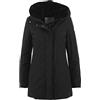 WOOLRICH Boulder Parka in Ramar Cappuccio In Pelliccia Sintetica Nero Taglia S