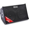 dellersound Coolmusic BP60D 60W* 2Speaker Amplificatore per Chitarra Acustica Alimentato a Batteria - Altoparlante Bluetooth Portatile con Effetto Ritardo Chorus Riverbero 7 Ingressi