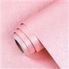 Livelynine 40CMX5M Adesivo Muro Rosa Carta da Parati Bambini Cameretta Carta da Parati Camera Letto Bambina Rotolo Carte Parate Moderna Carte Adesiva per Mobili Bambini Decorazione Parete Ragazza