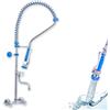 GOLDMAN SERVICE Rubinetto per lavabo industriale per cucina con spray doccia