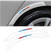 JNNJ 2Pcs Paraurti Protector Guard Scratch Auto, Auto Cerchione Sopracciglio Protezione, Universal Anticollision Striscia Gomma per Angoli Anteriore Posteriore Bumper Protezione Dell Veicolo(Bianco)
