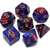 CREEBUY, Set di dadi neri e dorati sfumati per Dungeon e Dragons, Warhammer, D&D, giochi di ruolo, giochi da tavolo