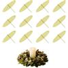 LongZYU 12 Pezzi Porta Candele, 6cm Portacandele per Corona Dell'Avvento, Dorato | Corona Dell'Avvento Piatto per Candele in Metallo, per Candele, Piatti con Spina, per Corona Dell'Avvento, Natale, con Spina