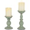 Sziqiqi Portacandele a Colonna Set di 2, Candeliere Vintage di Ferro Candelabri Shabby Chic Candelabro Centro Tavola per Soggiorno Matrimonio Porta Candele per Decorazioni Natalizie