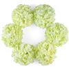 DuHouse Fiori artificiali di ortensia in seta più grandi con stelo, fiori finti di ortensia per matrimoni, casa, giardino, centrotavola, confezione da 6(verde)