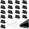 SLIVERBA 18 Tappi Antipolvere Usb C, Di Tipo C, Appi Antipolvere Proteggi La Copertura,Compatibili Con Iphone 15 16 Samsung Galaxy Google Pixel Compatibile Con Tipo C, Connettore Antipolvere