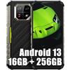 Ulefone Armor 22 Pro 256GB+16GB Rugged Smartphone Android 13, 64MP Visione Notturna IR Rugged Telefono, 6600mAh 33W, 6.58FHD+ Cellulari Resistente IP68, Dual SIM 4G LTE Telefono Robusto, NFC OTG GPS
