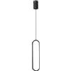 BomKra Lampada a sospensione minimalista, moderna lampada da soffitto per cucina, isola, illuminazione a LED, in metallo, per soggiorno, camera da letto, comodino, sala da pranzo, cucina, bar (nero, luce