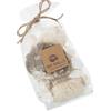 DRW Sacchetto di Conchiglie assortite Naturali con spugne e Pietre Decorative 10 x 5 x 13/23 cm, Bianco, 10x5x13/23cm