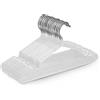 Keplin Grucce Metallo Premium Rivestito in Gomma - Confezione da 20, Salvaspazio, Organizzazione, Robuste Stampelle Abiti per Armadi, Stand Appendiabiti e Binari (Grigio)