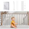 Yiomxhi Rete di sicurezza per bambini, rete di protezione per balcone e scala, 300 x 90 cm, robusta, regolabile, recinto per scale, barriera di sicurezza in rete per gatti e giocattoli, bianco
