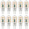 Klighten G4 LED Lampadina, 10 Pezzi 3W G4 Lampada, AC/DC 12V Lampadina, 3W Equivalenti a 25W Lampada Alogena, Bianco Caldo 3000K