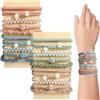 LECTNORE 20 fasce per capelli Boho da donna, elastici con perline, eleganti accessori per capelli per capelli fini/folti/medi/lunghi