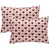 Winmany 2 Pacchetti Federe per Bambini Federe in Raso Seta per Bambini 49 X 36 cm Culla Letto Busta Copricuscino Bambini Morbido Viaggio Cuscino Coppia Casi per Ragazzi Ragazze Lavabile in Lavatrice