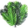 SNAIL GARDEN 12Pcs Foglie di Palma Artificiali, 2 colori Faux 50.8CM di Palme Tropicali con Stelo Verde Foglie di Palma Tropicale per la Composizione Floreale Domenica Delle Palme Party Decor