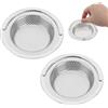 Ownkim Colino di scarico lavello da cucina lavello da doccia-Colini per Lavello da Cucina in Acciaio Inox - Filtro Anti Intasamento con Manico Sollevabile - bordo esterno 11 cm (2PCS)