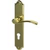 Alpertec Porta Lori Alpertec - LS in ottone lucidato per casa un corridoio porte PZ pulsante set maniglia porta guarnizioni, 32760143