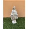 Generic Statua della Madonna Immacolata Miracolosa realizzata in cemento bianco - ideale per arredo interno ed esterno - colore bianco - cm 50 altezza (BEIGE)