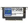 GLOBAL MEMORY 512GB M.2 PCIe Gen3 x4 NVMe SSD SSD SSD PER MACBOOK PRO RETINA NON TOUCH BAR A1708 (fine 2016 - metà 2017)