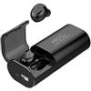 Flisdtry Cuffie wireless Bluetooth 5.0 con di ricarica da 4800 mAh [come power bank] con USB tipo C microfono Auricolari stereo auricolari auricolari auricolari stereo TWS