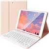 Lively Life Tastiera Bluetooth Rimovibile per iPad 10.2 9a Gen 2021/8a Gen 2020/7a Gen 2019, iPad Air 3 2019, iPad Pro 10.5 2017, con Custodia Protettiva - Layout Italiano QWERTY - Rosa