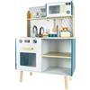 Leomark cucina in legno per bambini - Monopoly - cucina giocattolo con accessori, dai 3 anni in su, altezza: 90,5 cm, divertimento e educazione gioco