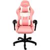 Sedia gaming rosa di alta qualita + supporto lombare e cervicale +  reclinabile klim esports B07QQM2KX6 - IdeaLuceStore