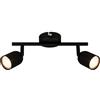 BRILONER - Lampada da soffitto, Plafoniera, Lampada, Girevole, Lampada da soggiorno, Lampada da camera da letto, Lampada da cucina, Nero