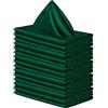 FANSU Tovaglioli di Stoffa da Tavola, Lavabile Tovaglioli Cena in Poliestere Riutilizzabili Morbido Tovaglioli per Hotel, Ristoranti, Matrimoni, Feste (Verde,43x43cm/12 piezas)
