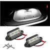 CGEAMDY 2 Pezzi LED Luci Targa per Auto, Posteriore 6000k Lampada Targa Compatibile per Golf, Rimorchi, Camper, Camion, Roulotte e Barche (Bianco)