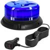 AnTom Lampeggiante Blu, LED 12V-24V 9 Modalità Luce Stroboscopica Impermeabile con Base Magnetica e Cavo 3m per Auto, Camion, Trattore