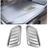 CGEAMDY 2 Pezz Prese D'Aria Decorative Per Auto, Copertura Della Presa Del Flusso D'Aria Per Auto, Copertura Aella Presa Del Flusso D'Aria, Aria Cofano Motore Accessorio Modificato Adatto (Argento)