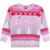 Barbie Maglione Natalizio Maglione Natale | Felpa Natale Ragazze | Rosa 8-9 Anni