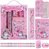 JIANTA Set Cancelleria Unicorno, Set Cancelleria per la Scuola che include 2 Matite, Portamonete, Righello, Gomma e Temperamatite, Regali di Compleanno Unicorno per Ragazze e Ragazzi