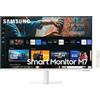 Samsung Monitor Led 27 Samsung Smart M7 3840x2160/4ms/5.3kg/Bianco [LS27CM703UUXDU]