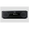 Yamaha TSX-N237D Sistema all-in-one con MusicCast, ricarica wireless smartphone, Wifi, Bluetooth, Airplay2, CD, USB. Colore:Nero