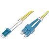 DIGITUS DK-292SCA3LC-02 - Cavo In Fibra Ottica OS2 - 2 m - da SC (APC) a LC (PC) - Duplex - 1/10 Gbit/s - Cavo LAN In Fibra Ottica Monomodale SM - Tipo Di Fibra: 9/125 µ - Giallo (Yellow)