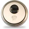 Amig - Defender per cilindro Mod. 30 - Ottone - Effetto cuoio - Anello esterno pieno - Ø65 mm - Con piastra antitrapano - Con viti e supporto - Cilindro Europrofilo EN1303 - Corpo acciaio sinterizzato