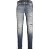 JACK & JONES Jeans glenn elasticizzato, con rotture e schizzi Blu 33W / 30L Denim jeans