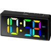 Trevi Orologio Sveglia Digitale con Grande Display Multicolore EC 886
