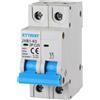Ettroit Interruttore automatico magnetotermico modulare 2P 25A 6KA 220V Ettroit