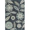 Maples Rugs Reggie - Tappeto da cucina con motivo floreale, antiscivolo, 60 x 90 cm, colore: blu persiano