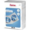 HAMA Custodie DVD DOPPIE 14mm Trasparenti 2 posti, conf. 5 pezzi - H83894