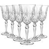 RCR Cristalleria Italiana 6X 210ml Melodia Bicchieri da Vino Bianco - Piccolo Lavabile in Lavastoviglie Vetro Nozze Natale Compleanno Festa Calice da Bere Set Regalo - di Rcr Crystal