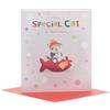 Boofle Biglietto di Natale per il gatto, design carino