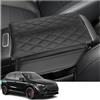 YEE PIN Coperture per bracciolo compatibili con Mercedes GLA H247/ CLA C118/ GLB X247/ EQA/EQB Coperchio del bracciolo centrale Protezione in pelle Accessorio per la console centrale
