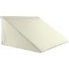 beties BasicSoft, federa per cuscino a cuneo, ca. 62 x 49 x 30 cm, 100% cotone, in jersey, colore beige